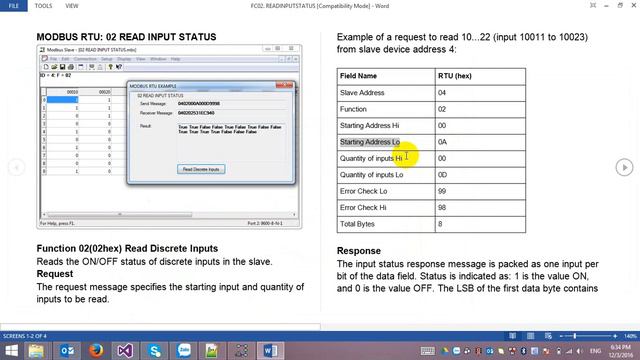 💢 Modbus RTU With Visual Basic: Function 02 Read Input Status смотреть онлайн