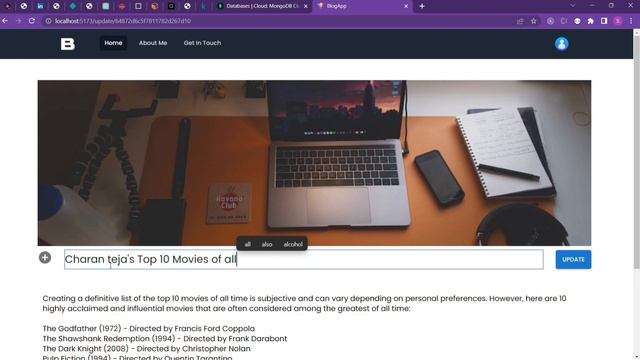 Blog Application Workflow in MERN stack смотреть онлайн