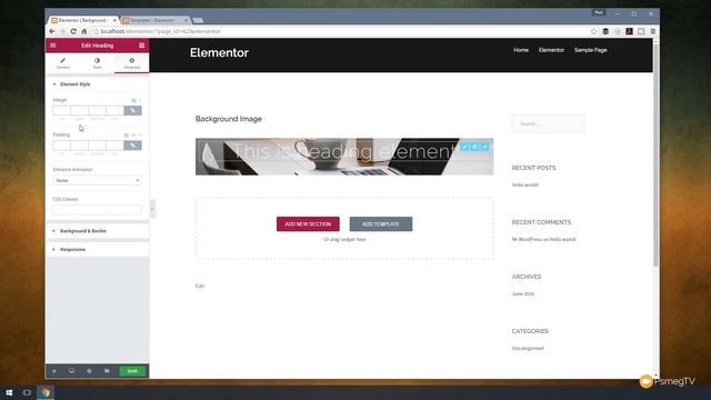 Elementor for Wordpress - Text Overlay Tutorial смотреть онлайн