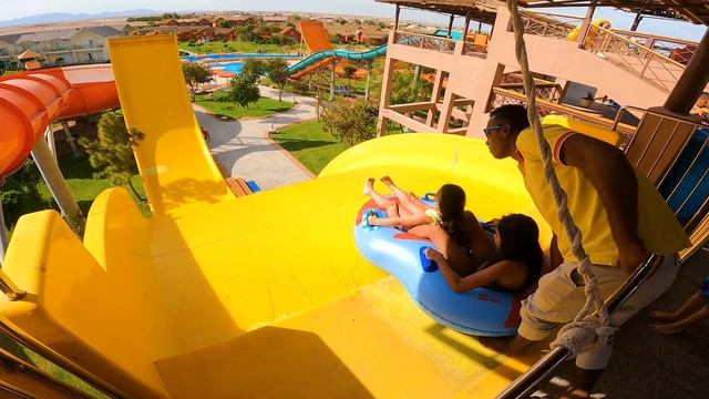 Cool Wave Boat Water Slide | Jungle Aqua Park смотреть онлайн