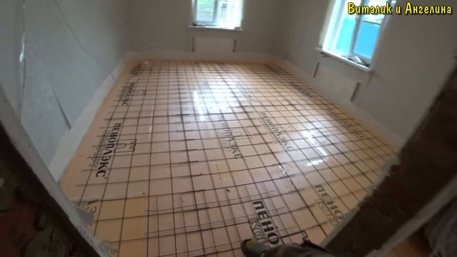 ТЕПЛЫЙ ПОЛ СВОИМИ РУКАМИ / СОБРАЛ КОЛЛЕКТОРНУЮ ГРУППУ / ПРОТЯНУЛ КОНТУР ТЕПЛЫХ ПОЛОВ / УТЕПЛИЛ ПОЛ смотреть онлайн