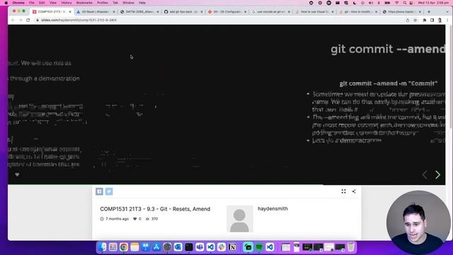 COMP1531 Week 9 Lecture 2 | Git + Classes смотреть онлайн