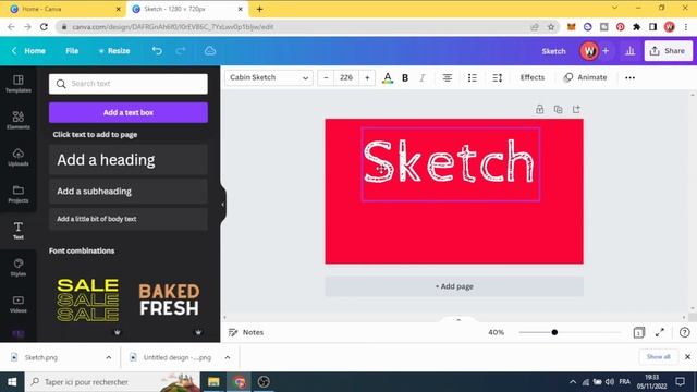 How to Create Sketch Text Effect in Canva смотреть онлайн