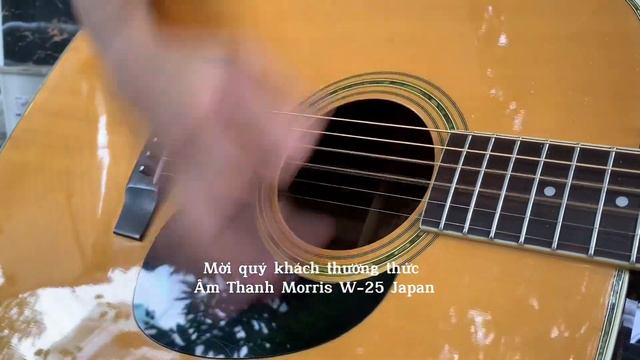 Âm thanh cực phê Guitar Acoustic Morris W-25 Vintage 1980s смотреть онлайн