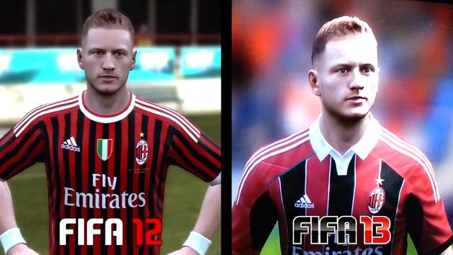 Сравниваем лица FIFA 13 vs FIFA 12 смотреть онлайн