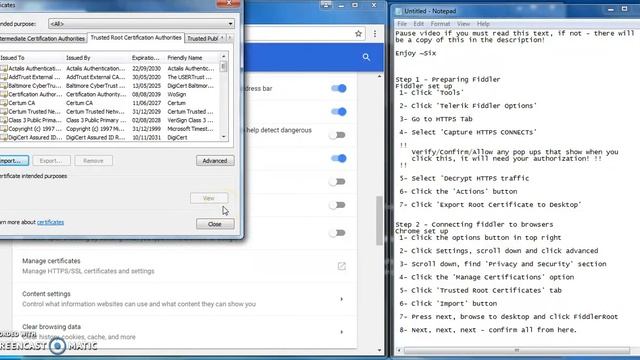 How to set up Fiddler for HTTPS - For usage with Chrome & Firefox смотреть онлайн