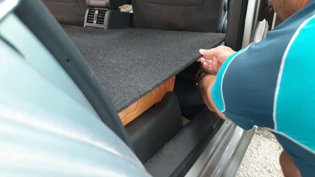 Volkswagen VW Touran 2014 Camper Mode Conversion. Sleeping Bed Caravan - Ready For 5 Minutes ! :)