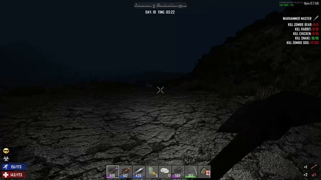 7 Days To Die Starvation Alpha 15 Insane Run►часть 072★Поиски селитры★выживание прохождение смотреть онлайн