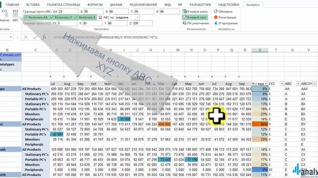 4analytics - ABC-XYZ анализ одним нажатием клавиши смотреть онлайн