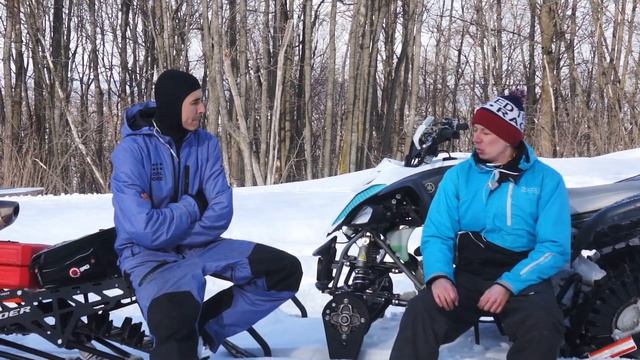 Сноурайдер сноубайк и квадроцикл на гусенице смотреть онлайн