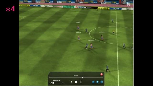 FIFA MANAGER 10 -Defensive movements on Update 3- смотреть онлайн