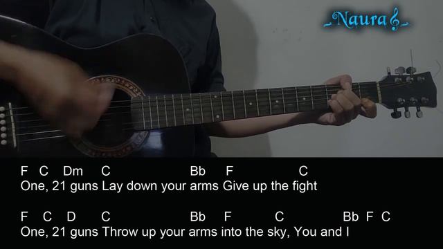 Green Day - 21 Guns Guitar Chords Lyrics смотреть онлайн