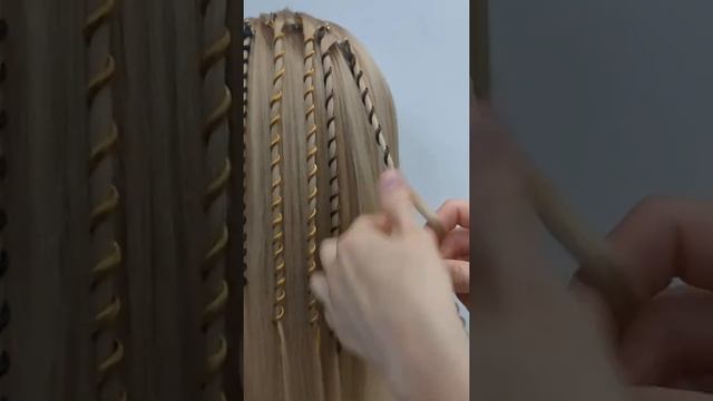 Канекалон спиральки-пружинки для волос, цветные кудри, 25-30 см, заколка. Тренд 2022 смотреть онлайн