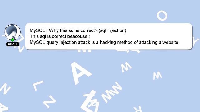 MySQL : Why this sql is correct? (sql injection) смотреть онлайн