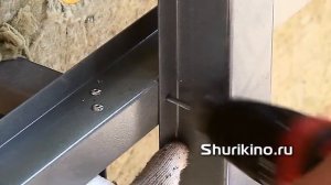 Монтаж вертикального профиля подсистемы вентфасада с температурным швом Видео урок инструкция