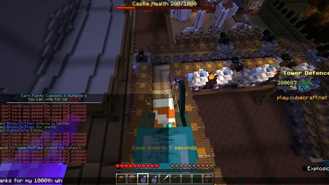 (cubecraft java/cringe reaction lol) I got 1k wins in tower defence смотреть онлайн