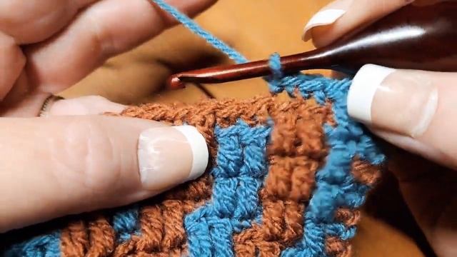 Mosaic Crochet Pattern #42 - Multiple of 16 + 4 - Work flat or In the Round смотреть онлайн