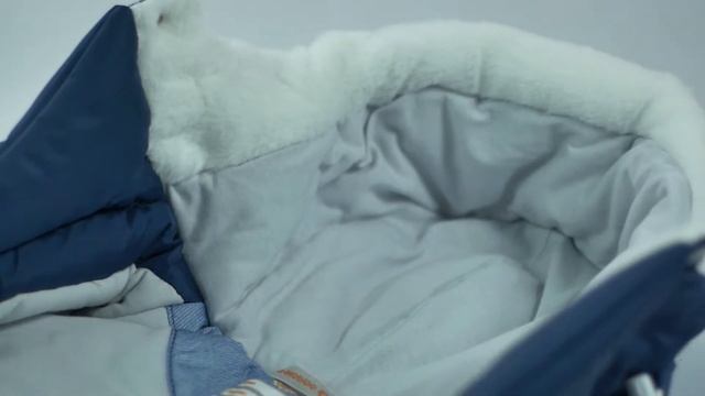 Зимний конверт-трансформер для новорожденного 17-392 "Оранжевое небо" смотреть онлайн