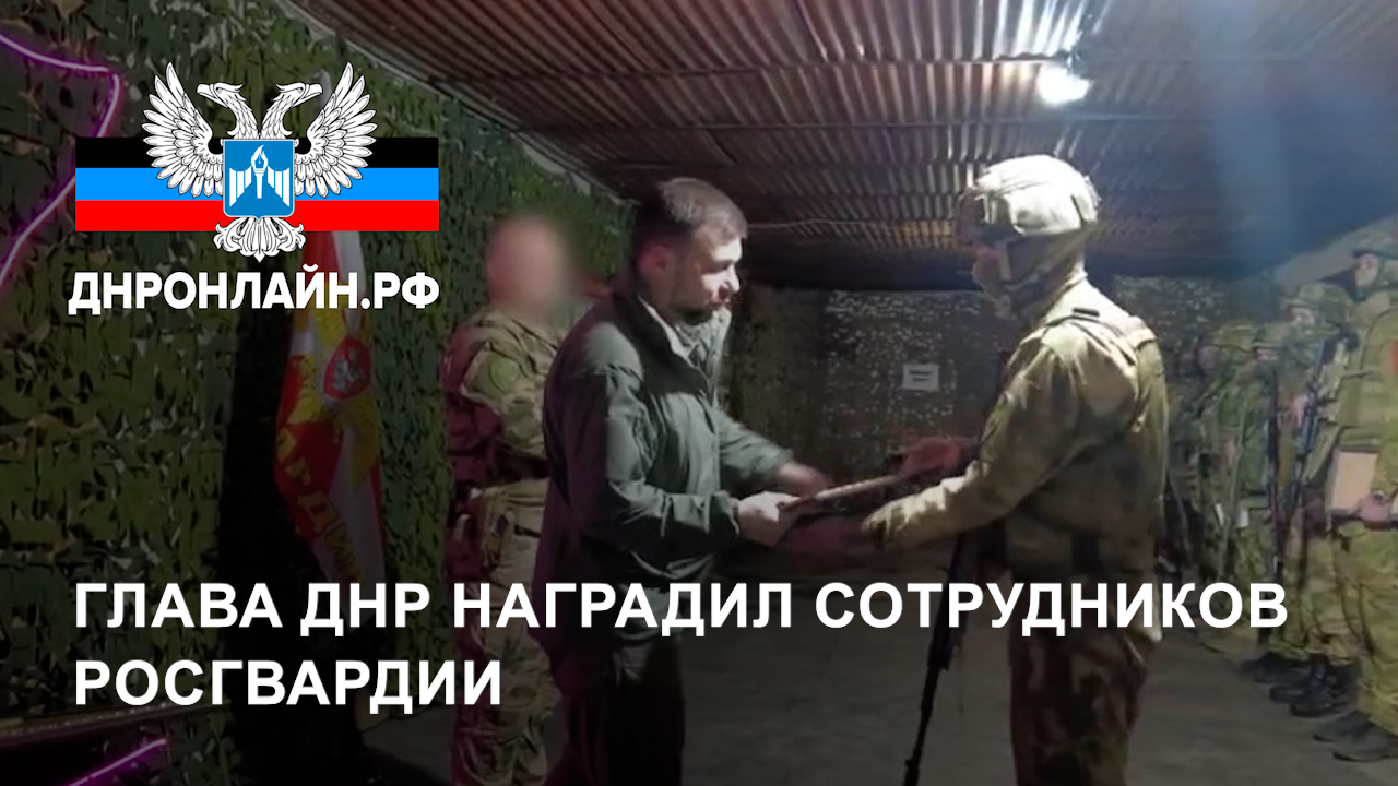Глава ДНР наградил сотрудников Росгвардии смотреть онлайн