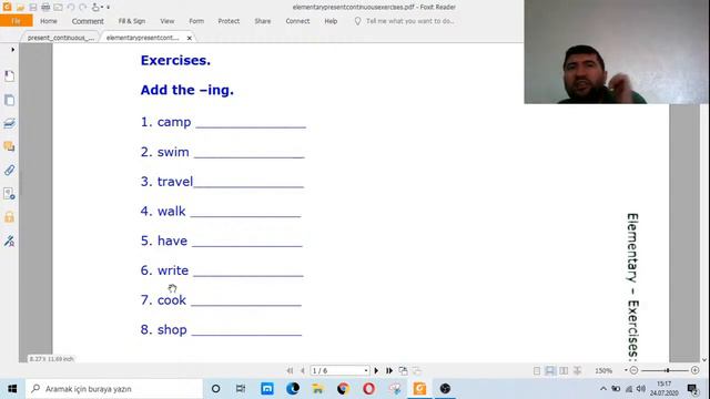 present continuous tense 3-4-5-6. sınıflara uygundur смотреть онлайн
