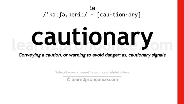Pronunciation of Cautionary | Definition of Cautionary смотреть онлайн