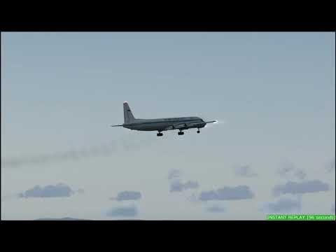 FS2004 IL-18 takeoff - Взлет Ил-18 смотреть онлайн
