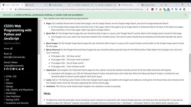 CS50's Web Programming with Python and JavaScript - Project0/Search смотреть онлайн