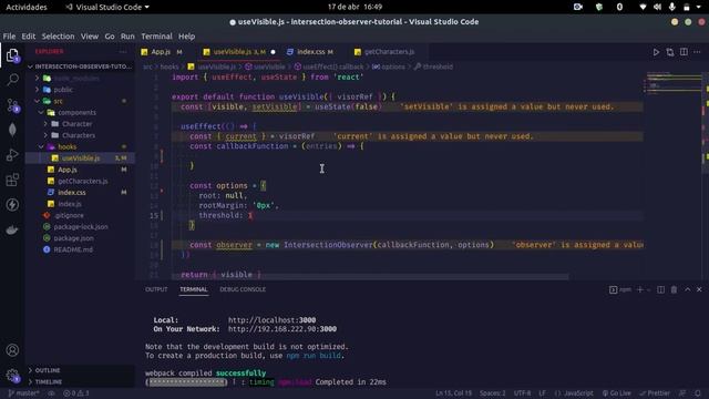 Intersection Observer con React - Solución al loop infinito al hacer fetch смотреть онлайн