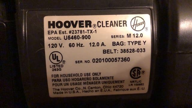 Hoover Windtunnel Deluxe U5460-900 Upright Vacuum смотреть онлайн