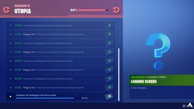 SECRET BATTLE STAR? Utopia Challenges Week 10 (Fortnite Season 9) смотреть онлайн