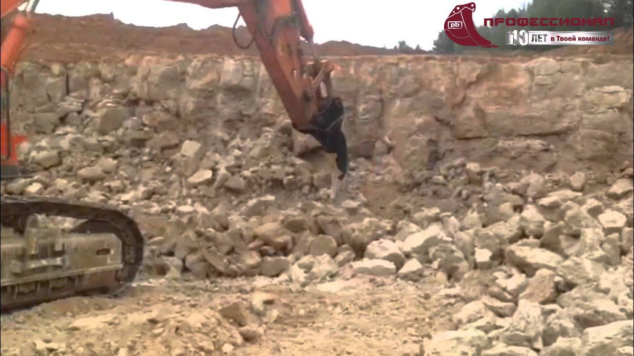 Рыхлитель однозубый работает на экскаваторе HITACHI ZX-670 / Ripper for HITACHI ZX-670 смотреть онлайн