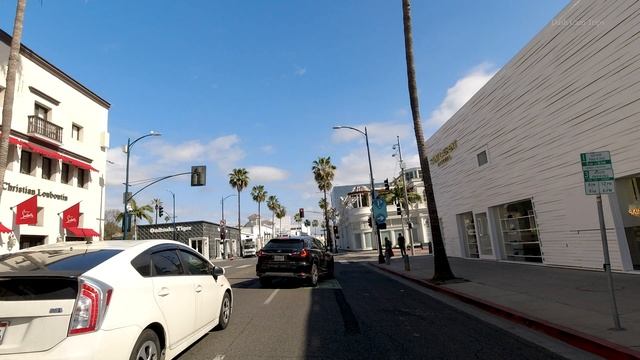 Driving Downtown - Beverly Hills 4K - Los Angeles - California - USA | Rodeo Drive смотреть онлайн