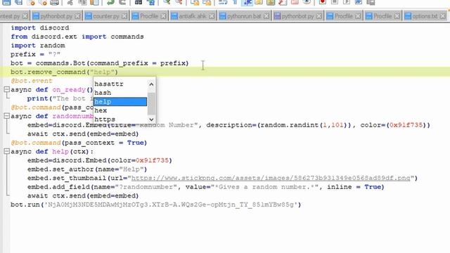How to Fix Help Command Error in Discord.py Rewrite 2019 (Command help is already registered) смотреть онлайн