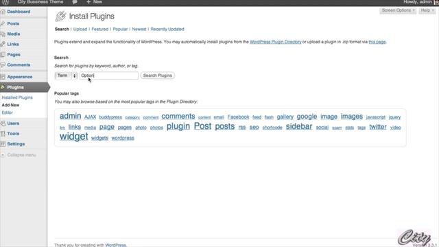 City Business Theme Wordpress - Install Theme & Option Tree Plugin смотреть онлайн