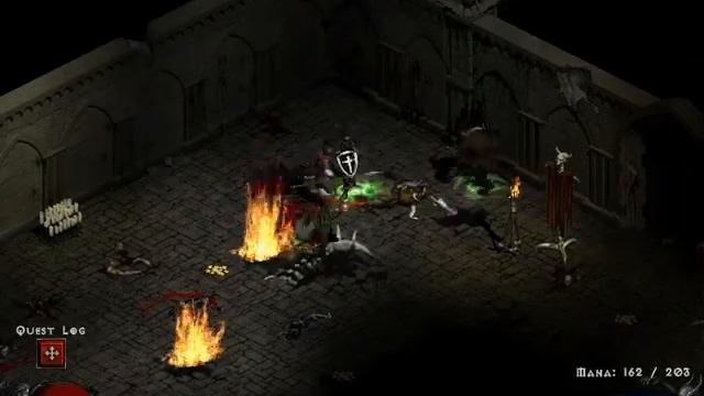 Diablo 2 LOD - Untwinked hardcore Avenger - HELL Act1 - Andariel смотреть онлайн