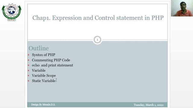 Expression and control statements in PHP смотреть онлайн