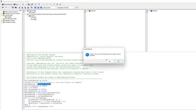 How to resolve "A String is Required Here" Error in Crystal Reports смотреть онлайн
