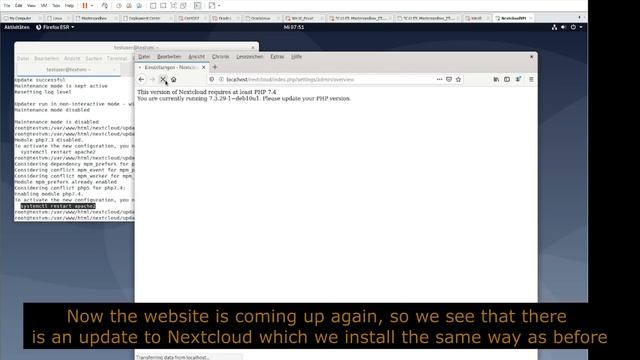 Upgrade Nextcloud 22 to Nextcloud 27 using fast command line updater смотреть онлайн