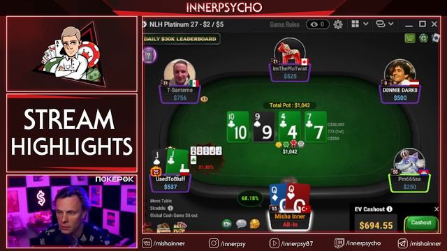 Я наконец-то сломался... #иннер #покер #хайлайты #покерныестримы #poker