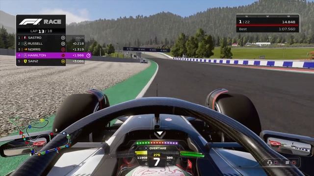 Egy "pöppet" feldúlt lett a verseny! | F1 23 | Audi F1 Racing Team, Spielberg (S01 E10, Karrier) смотреть онлайн