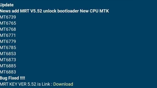 MRT KEY VER 5.52 Add CPU MTK is OUT !!! смотреть онлайн