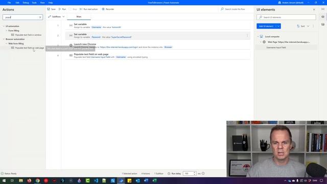 How to Open Browser and Login with Power Automate Desktop смотреть онлайн