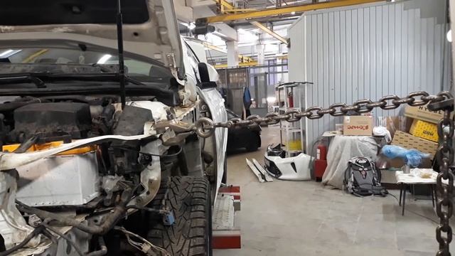 Стапельные работы Toyota Camry v55 смотреть онлайн