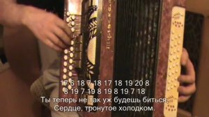 Не жалею, не зову, не плачу с нотами в цифрах