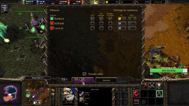 KraV & StarBuck vs LawLiet & Sok | Epic Game ! | Warcraft 3 | смотреть онлайн