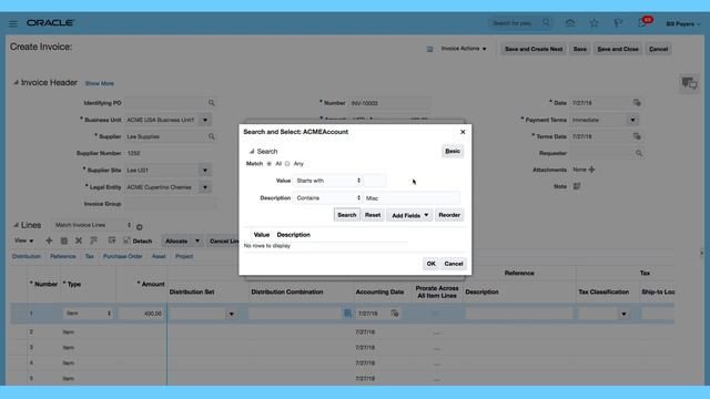 How to Create Supplier Invoice in Oracle Fusion ERP Cloud: Accounts Payable смотреть онлайн