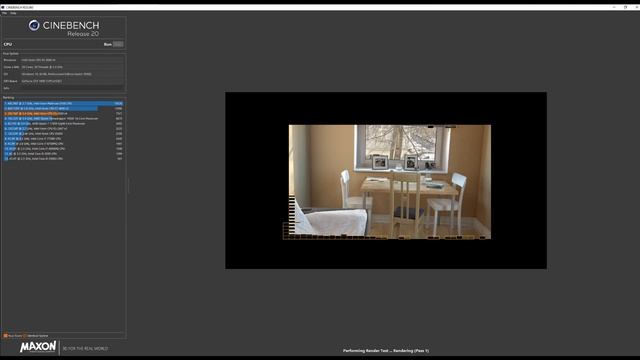 Intel Xeon E5 2680v4 Dual Chips 28 Core 56 Threads Cinebench Test
