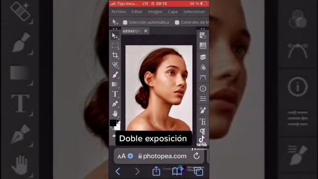 Photoshop desde el teléfono. #effect #photoshop #facil #smarphone #iphone #android #doble #tiktokvi смотреть онлайн