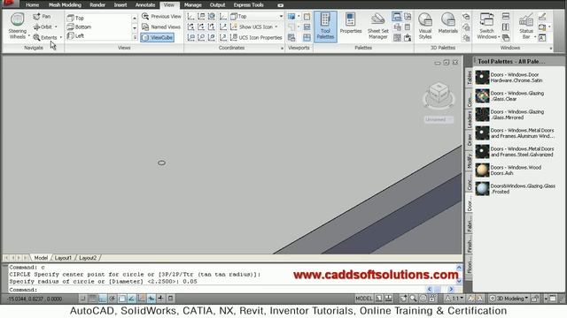 AutoCAD 3D Bridge Tutorial | AutoCAD 2010 смотреть онлайн