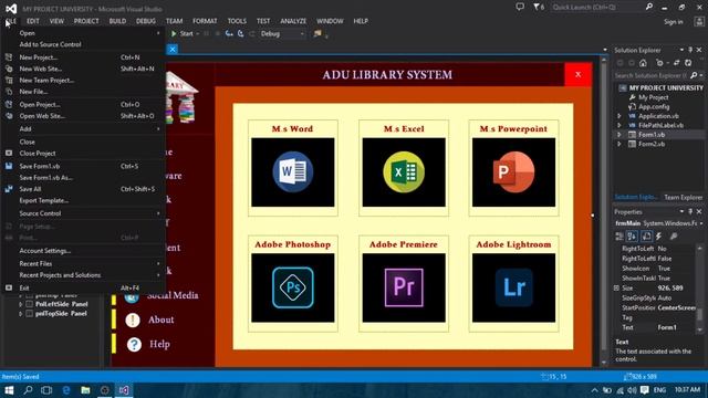 How to create button Word, Excel, Facebook & YouTube on Visual Studio | Khmer by Sharing Vlog смотреть онлайн